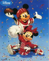 5d diy diamond painting cartoon mickey minnie sports picture embroidery square round mosaic cross stitch kit home decoration