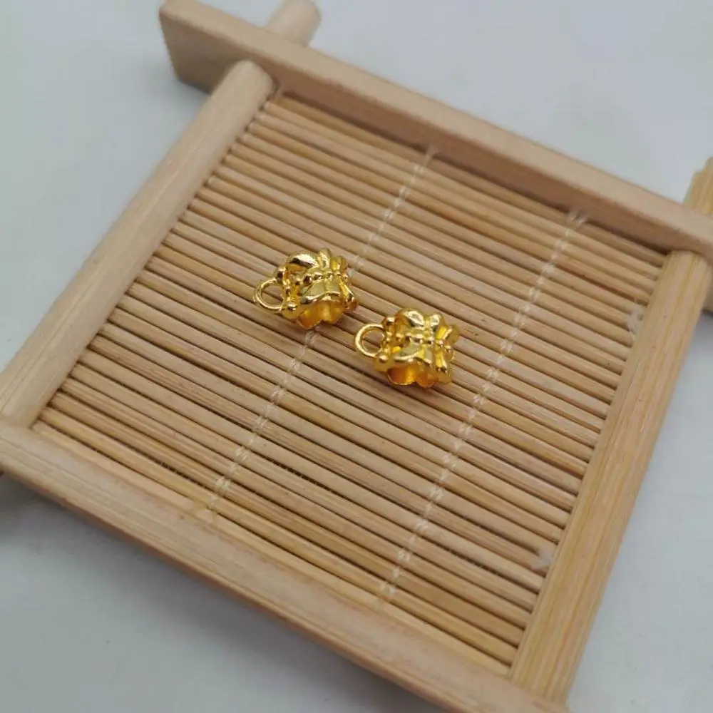 Модные металлические бусины с большими отверстиями 100 шт. 2 цвета подвески в