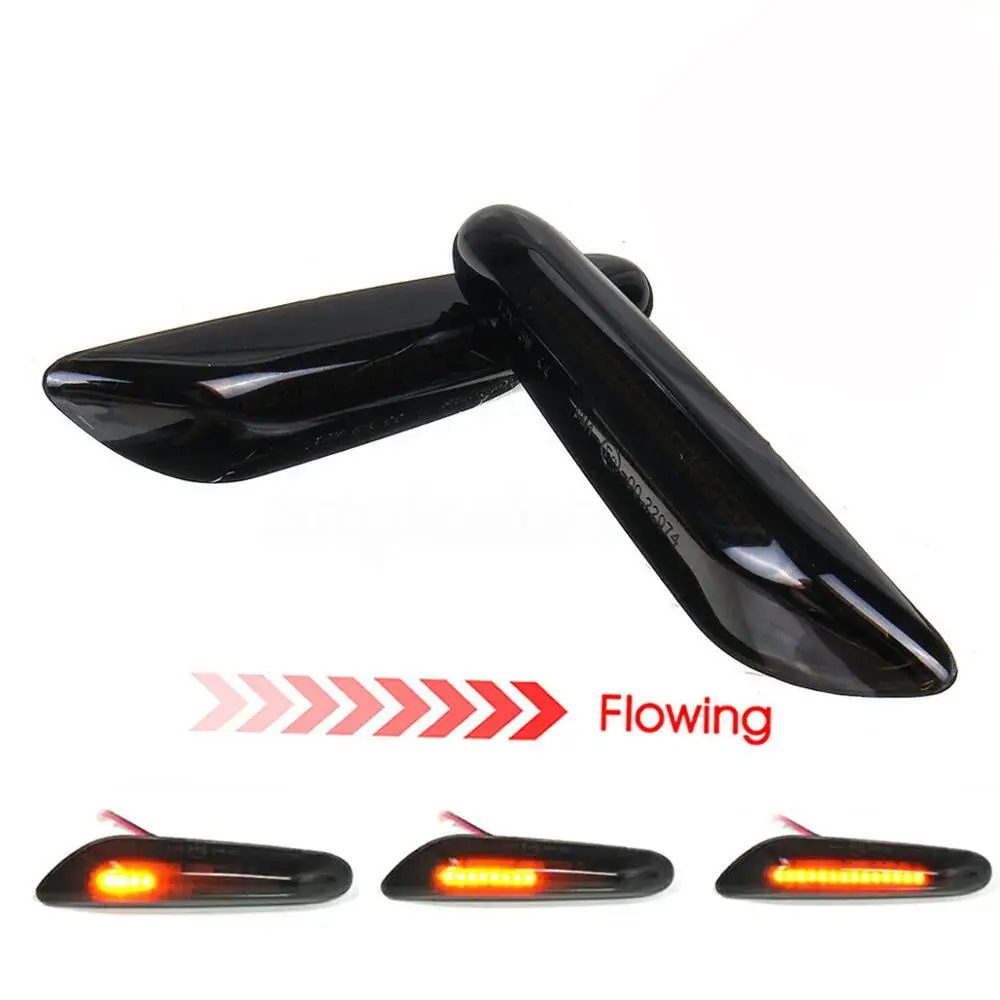 2 шт. Canbus Динамический светодиодный сигнальный светильник с боковым маркером для