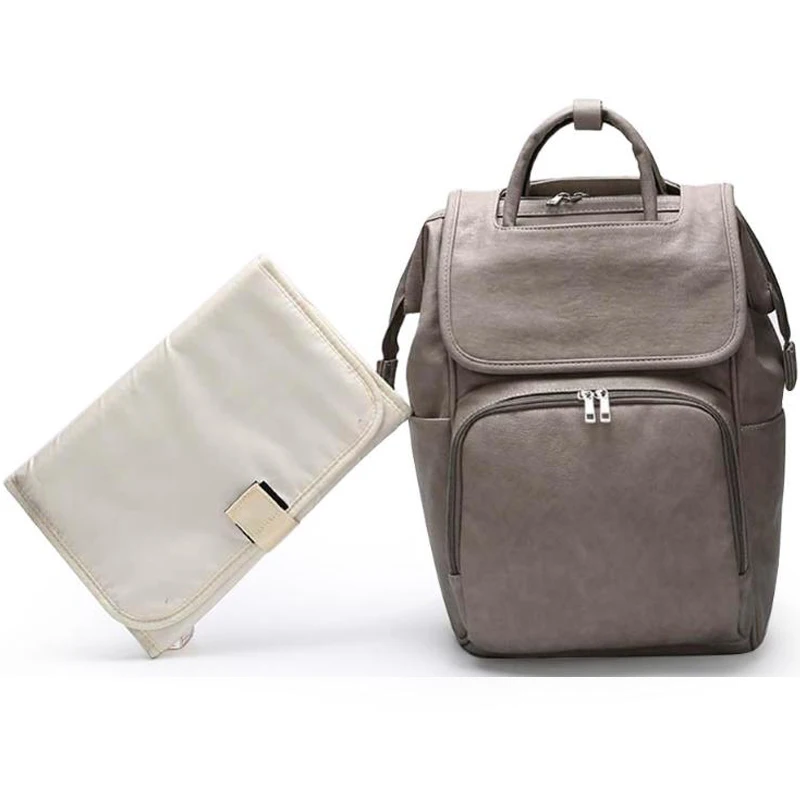 Большой рюкзак для подгузников мам коричневая сумка Органайзер детской коляски