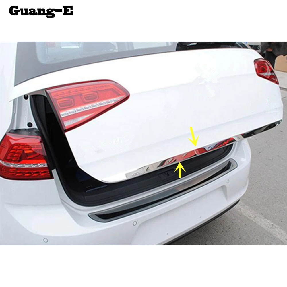 Накладка на заднюю дверь из нержавеющей стали для VW Golf7 Golf 7 2014 2015 2016 2017 1