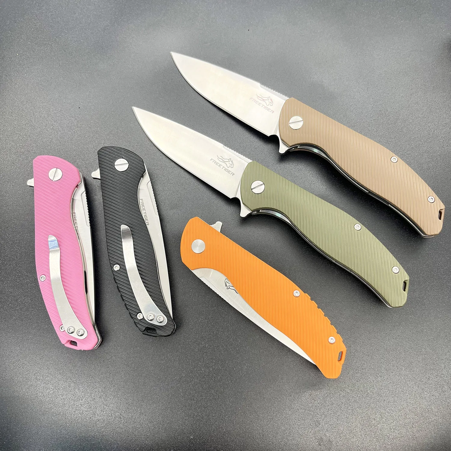 Складной нож FREETIGER FT801 420 лезвия ручка из нейлонового волокна шарикоподшипник