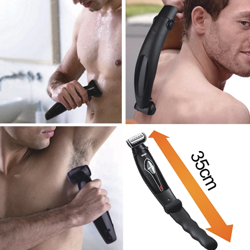 Beste Lichaam Terug Scheren Machine Scheerapparaat Baard Trimmer Hoofd Trimer Scheren Voor Mannen Mannelijke Elektrisch Scheerapparaat Haar Bodygroom Gezichtsverzorging