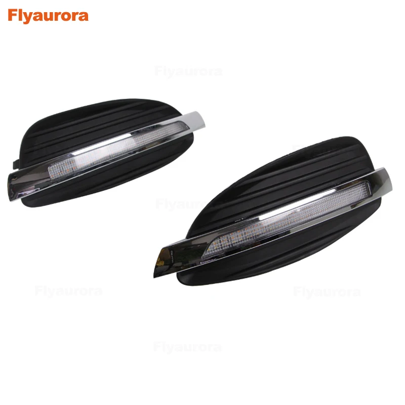 1 пара Автомобильный светодиодный Габаритные огни DRL Противотуманные фары