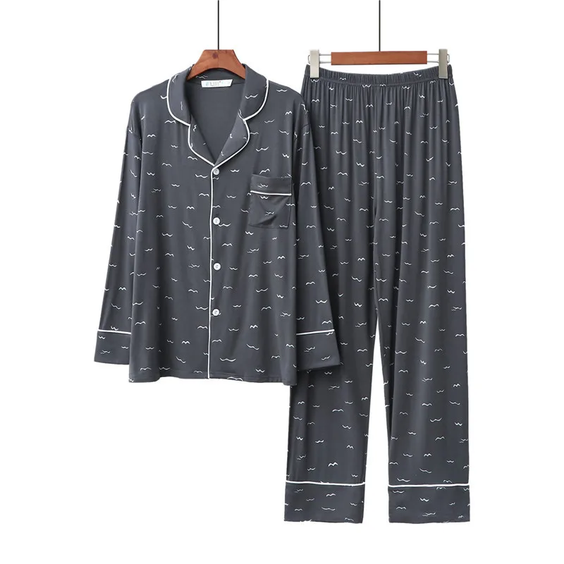 Новинка весенне-осенняя Повседневная и удобная пижама из модала с принтом