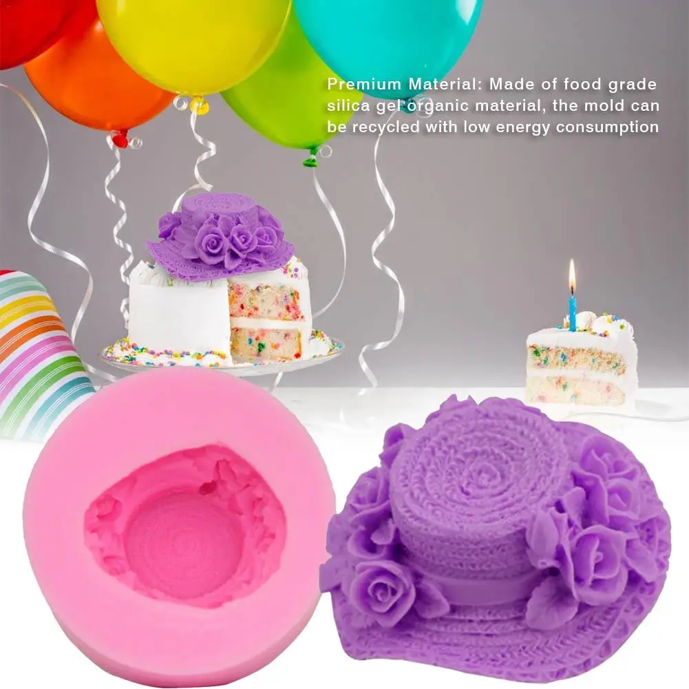 3D Трехмерная соломенная шляпа форма для торта сделай сам силиконовые