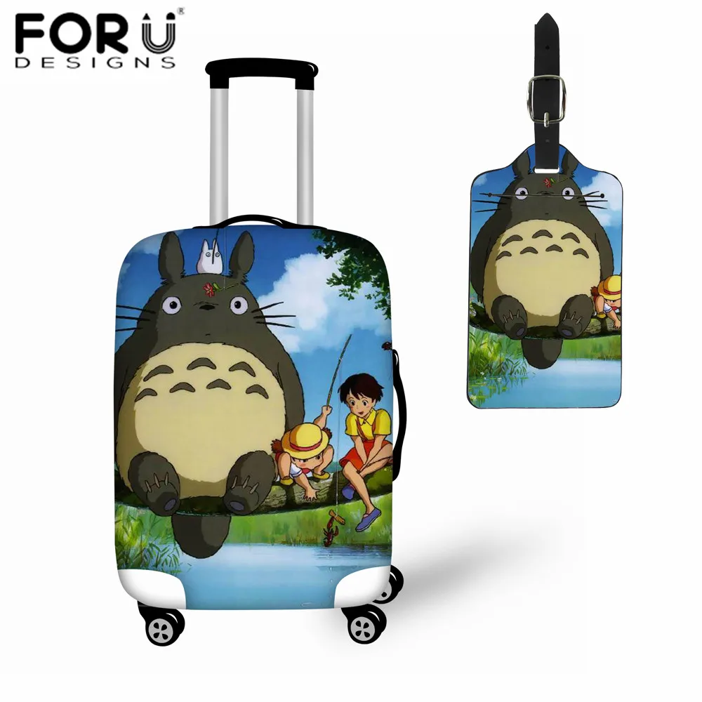 FORUDESIGNS аниме Мой сосед Тоторо принт багаж защитный чехол для 18 32 дюймов чемодан