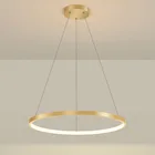 Современный светодиодный подвесной светильник 4060 см Круглый Люстра светильник ing Lustre кольцевой светильник s украшение для гостиной светильник для спальни