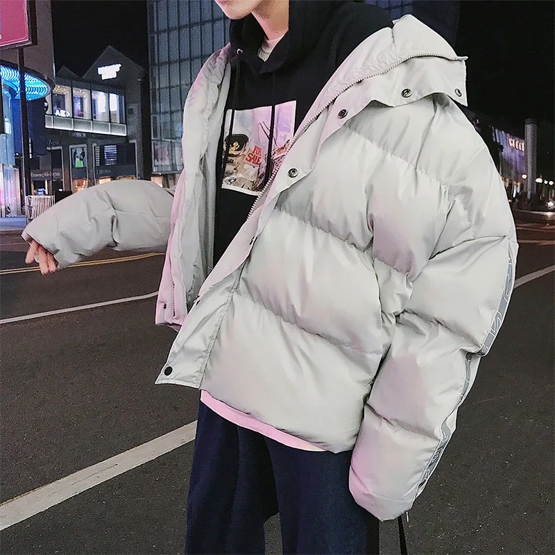 2019 осень и зима новая мужская пуховая куртка со шнуровкой низкий толстый каблук