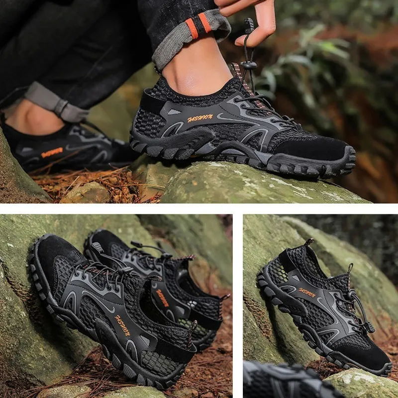 

Water Sneakers Men Non Slip Hiking Climbing Aqua Shoes Beach Barefoot Upstream Shoes Seaside Footwear Male Outdoor Sport