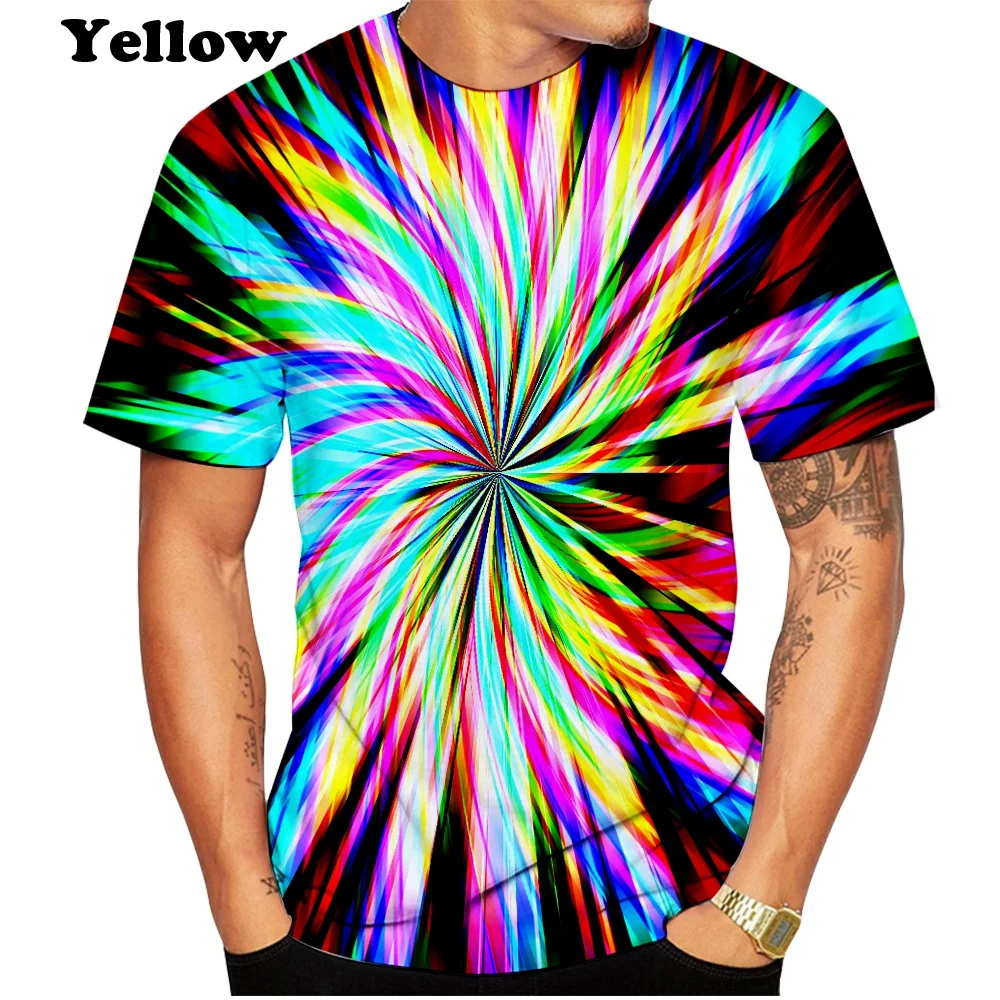 Новинка модная новинка футболка с 3D принтом черно-белая головокружительная