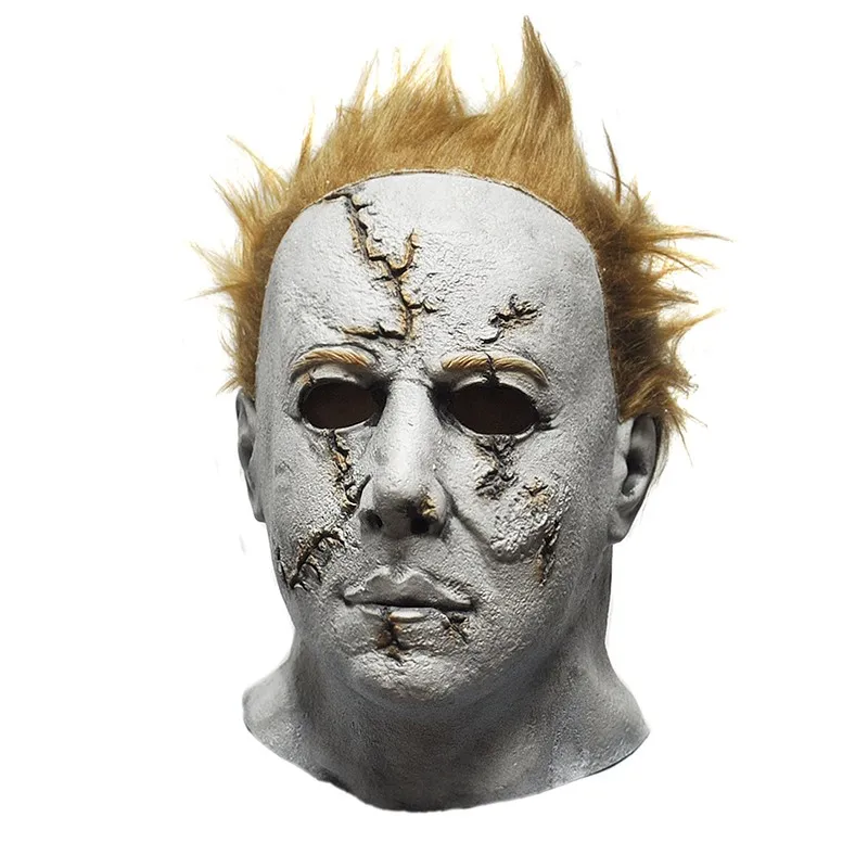 Хэллоуин пугающая маска Mystery Michael Myers Maske Movie horror латексная для косплея маскарадные