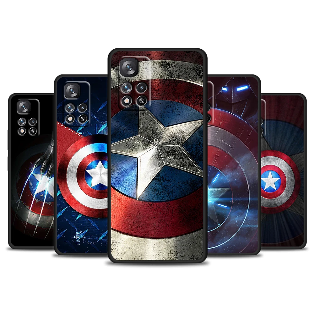 Защитный чехол для телефона с изображением Капитана Америка marvel Redmi 10 9 9C 9A 8 8A 7 7A 6
