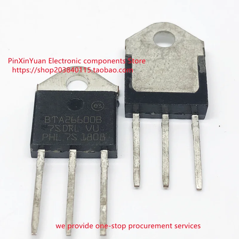 2PCS/LOT New original BTA26600B bidirectional thyristor BTA26-600B TO-3P In stock | Integrated Circuits