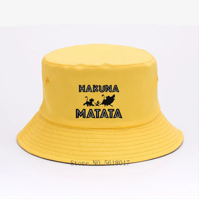 Hakuna Matata шляпа с принтом короля льва летняя поп-шляпа harajuku женская и мужская в