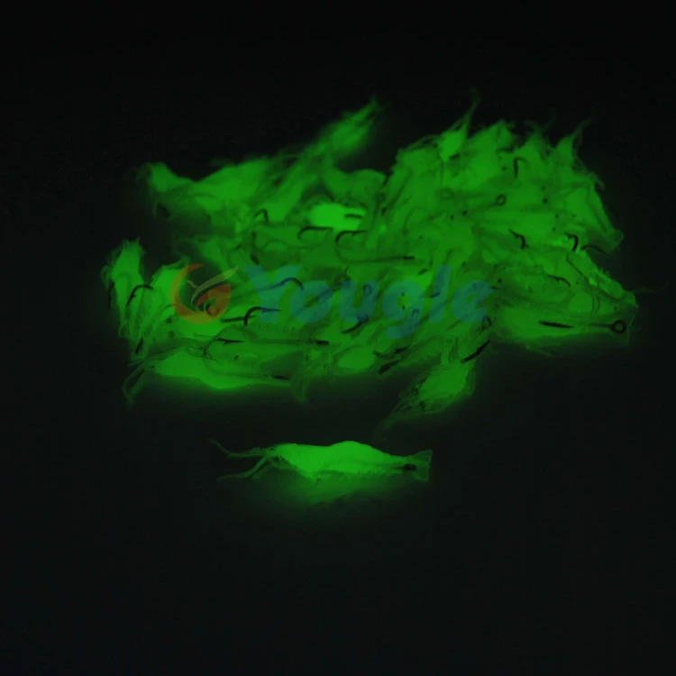 Мягкая рыболовная приманка YOUGLE 10 шт./лот светящаяся в темноте|shrimp prawn|bait shrimpprawn shrimp