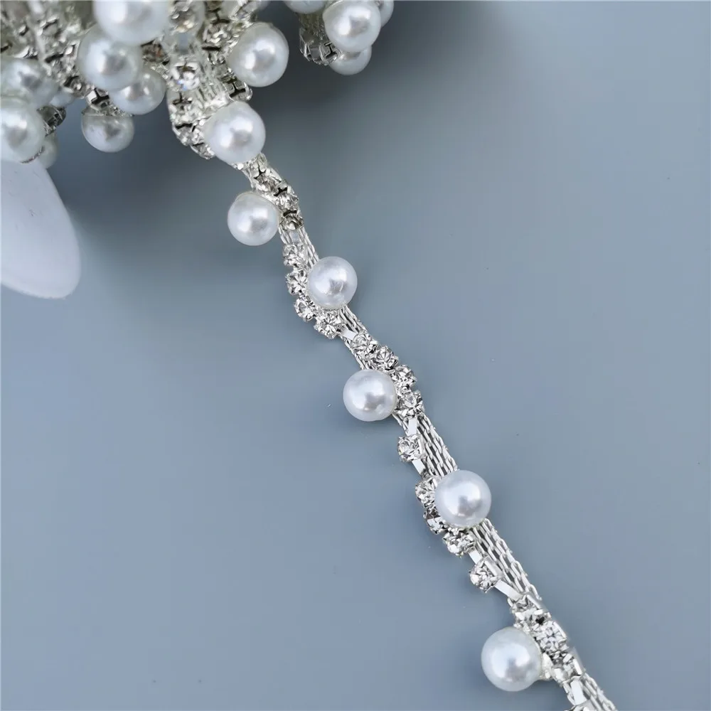 1 фута Хрустальная цепочка из горного хрусталя блестящее свадебное платье с