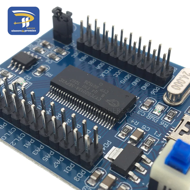 IEZ-USB FX2LP CY7C68013A USB основная плата макетная плата USB логический анализатор IEC Серийный и SPI