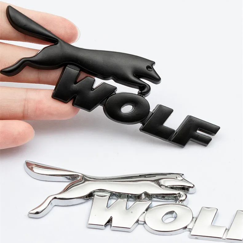 

Metal Sticker Car Styling Wolf Decal for Ford Fiesta Mondeo Fusion Ecosport Focus 3 Kuga Edge Ranger Escape 3D Emblem Side Badge
