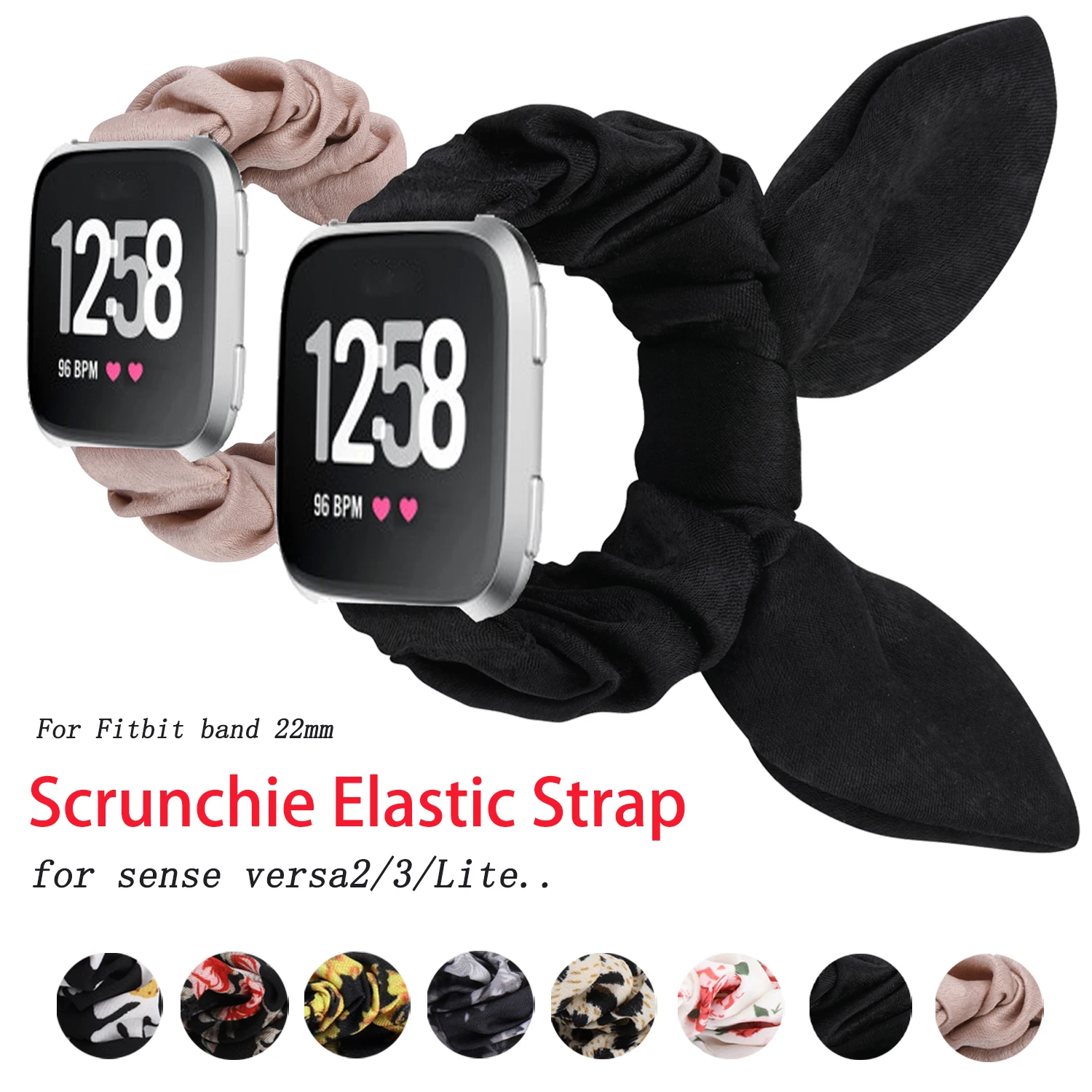 Эластичный ремешок для часов Fitbit Versa3/Sense 20 мм Браслет Versa2 Band 22 браслет из