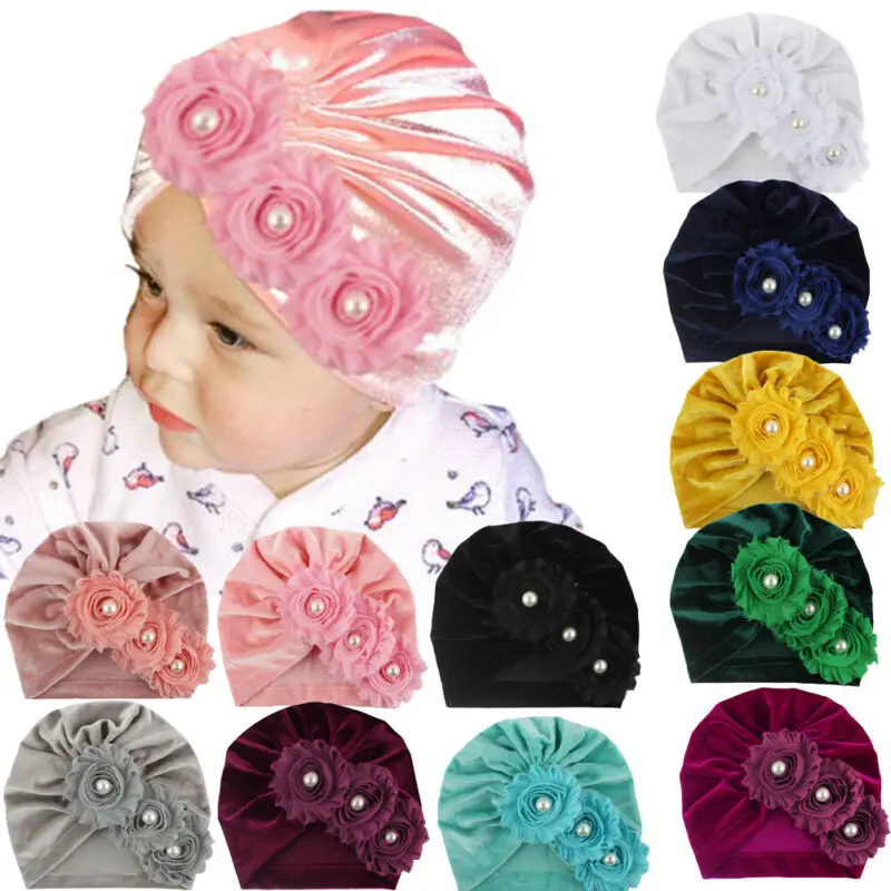 Шапка-бини для новорожденных мальчиков и девочек твист-бант бархатная шапка с