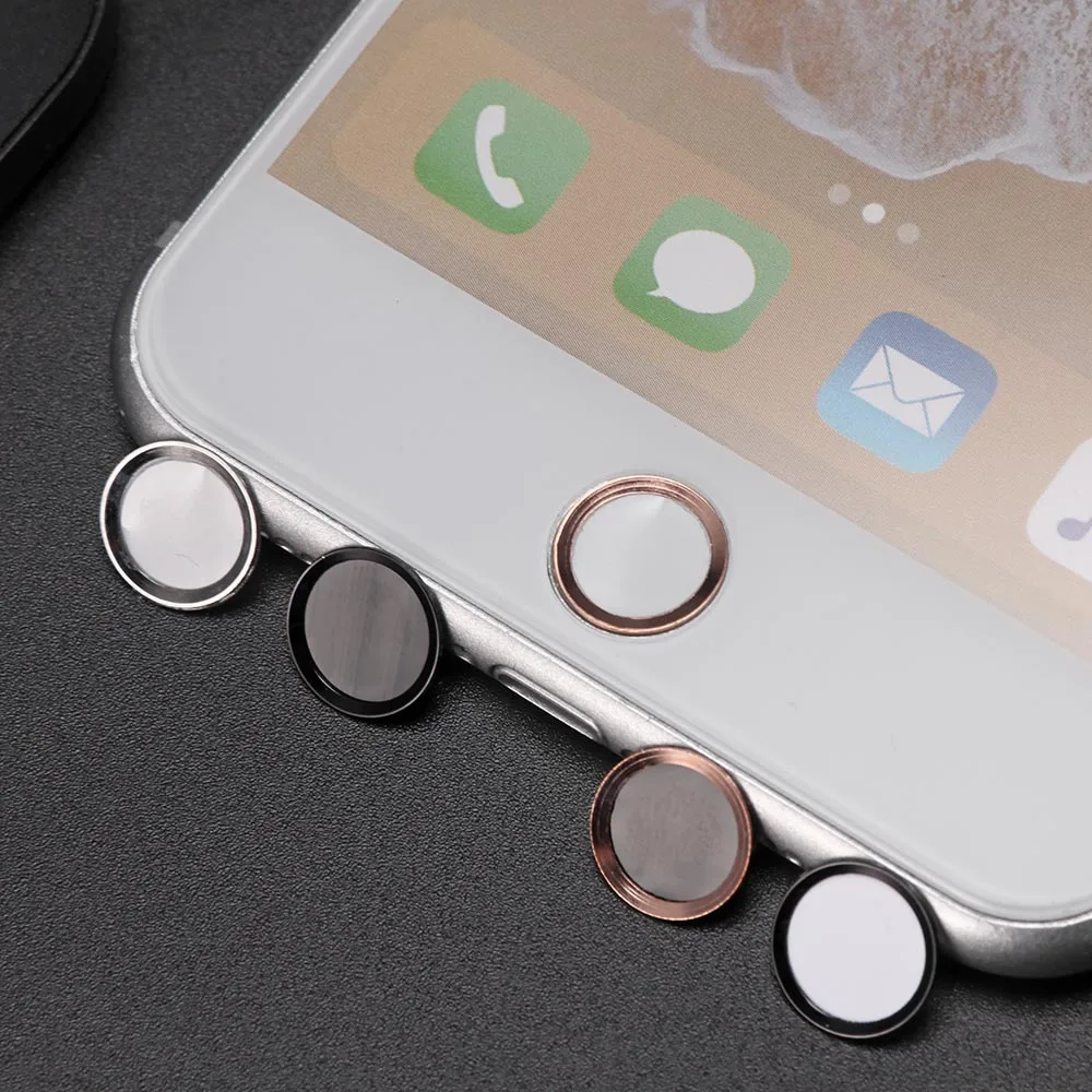 Для IPhone 7/6 S/6 7/6 S/6 Plus SE/5S для IPad Pro Air2 кнопка Home Защитная пленка для сенсорного ID отпечатков пальцев наклейка для телефона металлическая круглая