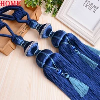 1 pair europe curtain tassel tieback clips buckle hanging ball tie back straps holders decorative accessories home decoration