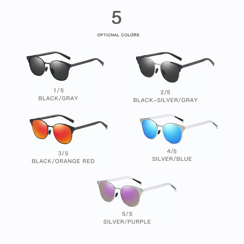 Солнцезащитные очки Мужские поляризационные алюминиево магниевые солнечные