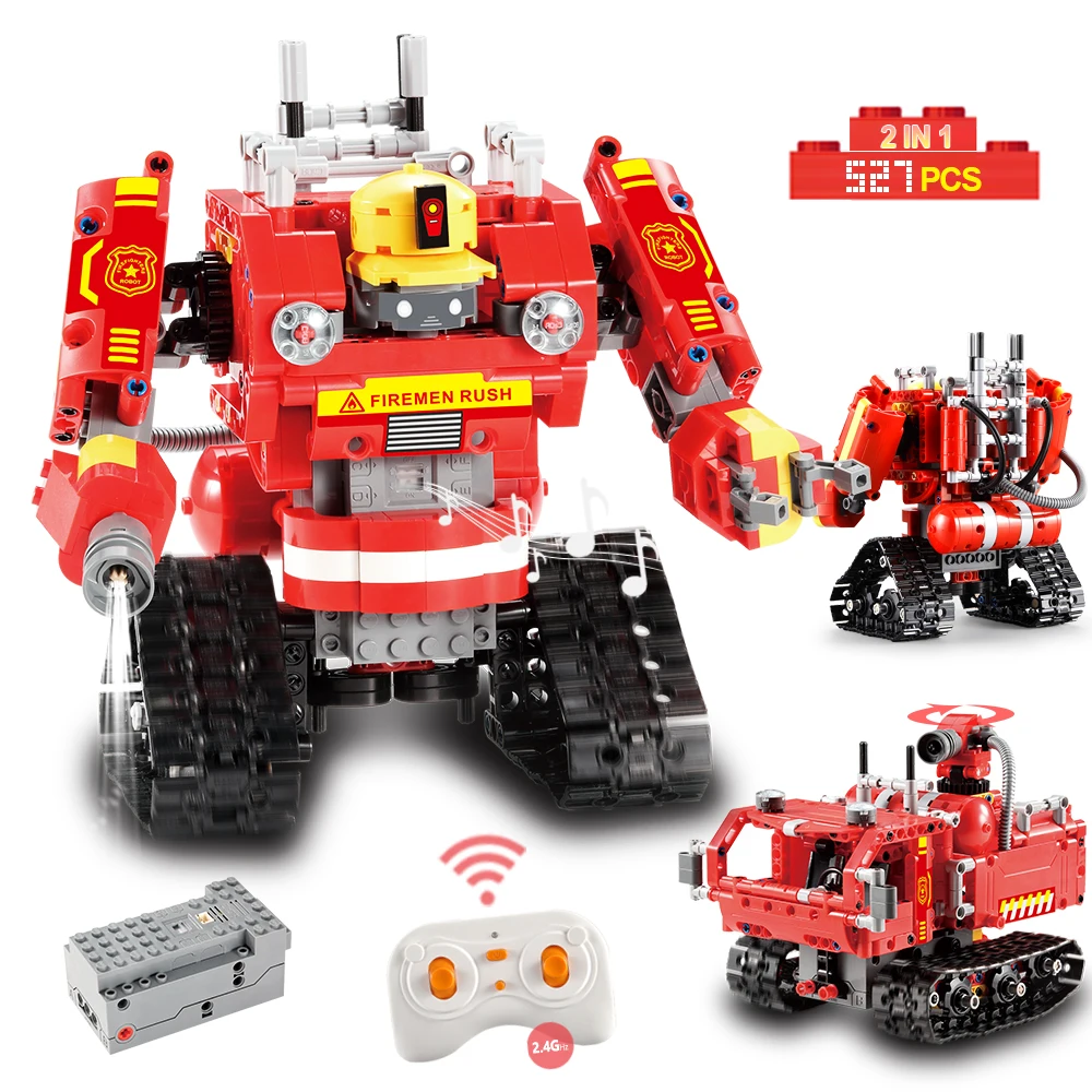 527 шт. радиоуправляемая техника дефектор робот автомобиль 2 модели строительные