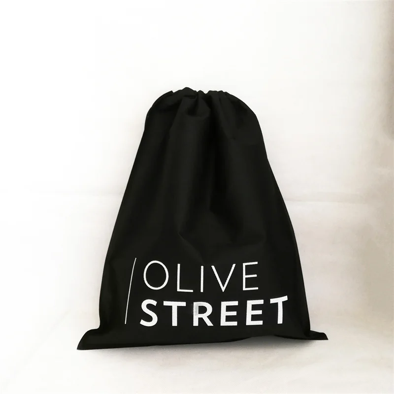 Подарочные пакеты с принтом на заказ многоразовый нетканый мешок шнурке ручками