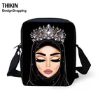 Хиджаб THIKIN с рисунком лица мусульманской Исламской девушки глаза женский рюкзак модный маленький рюкзак через плечо для девочек школьные сумки через плечо для подростков