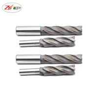 1216202530354050mm high speed steel insert carbide straight shank spiral milling cutter welding edge end mill cutter