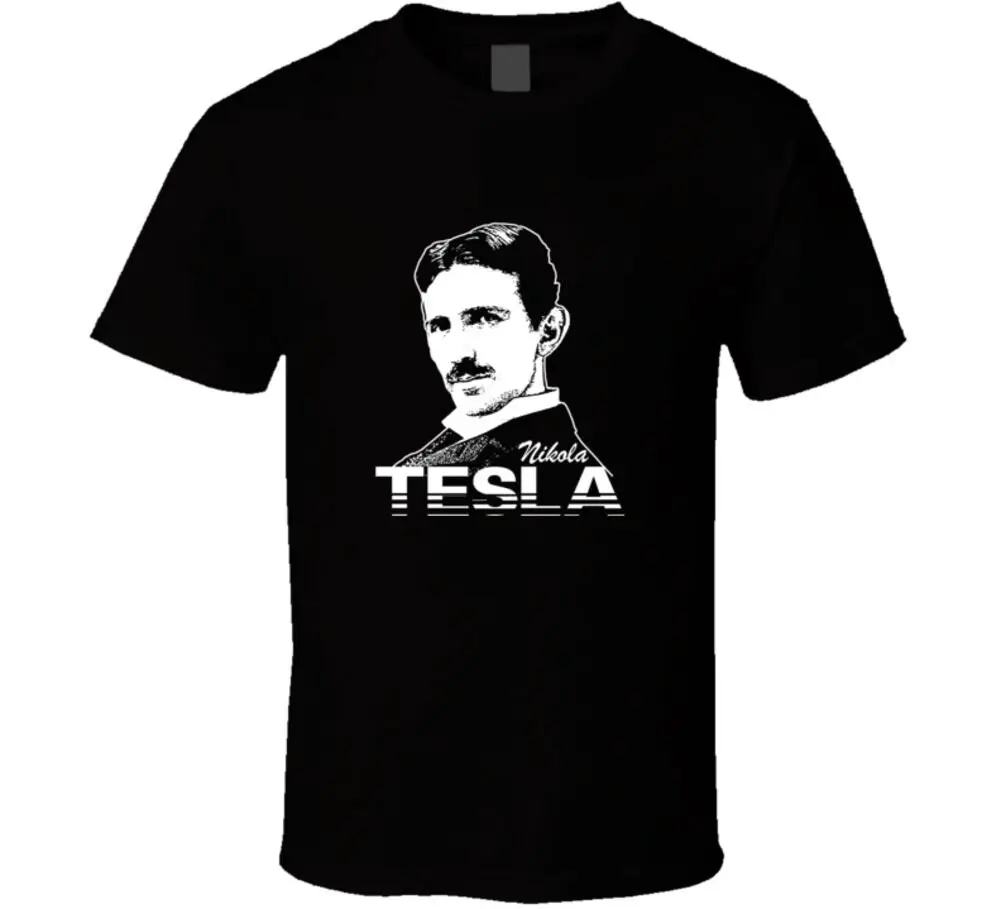 Футболка с надписью Nikola Tesla сербский американский изобретатель фанат физики |