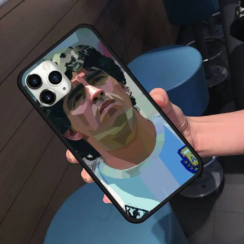 

Diego Armando Maradona Argentina Phone Case for iPhone 11 12 pro XS MAX 8 7 6 6S Plus X 5S SE 2020 XR shell cover funda