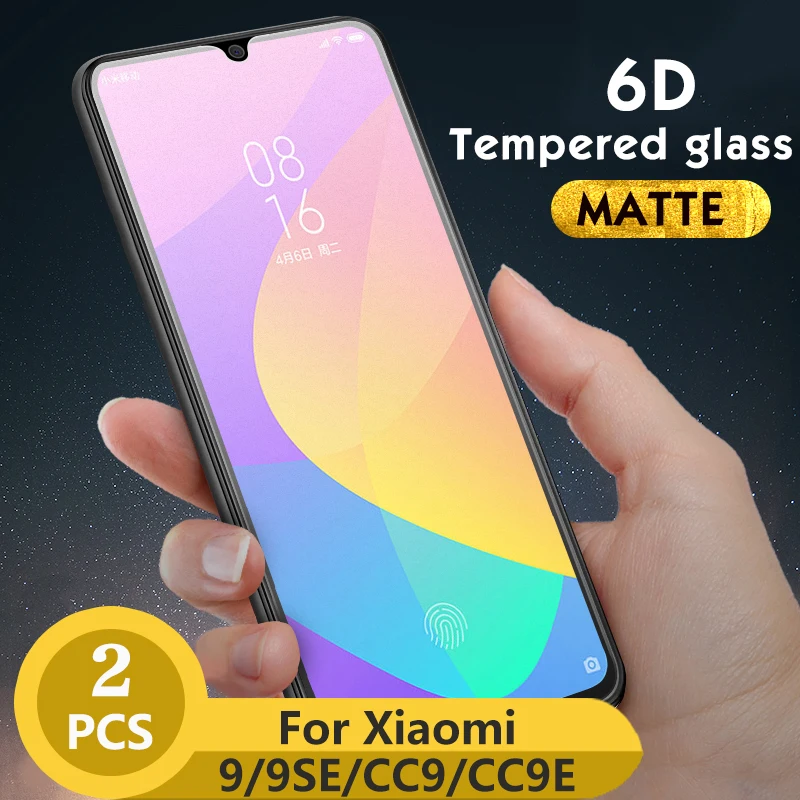 

Матовое защитное стекло 2 шт./лот для Xiaomi CC9 cc9e A3, закаленное стекло для Xiaomi 9 SE, Защита экрана для Mi CC9 cc9e A3, стекло