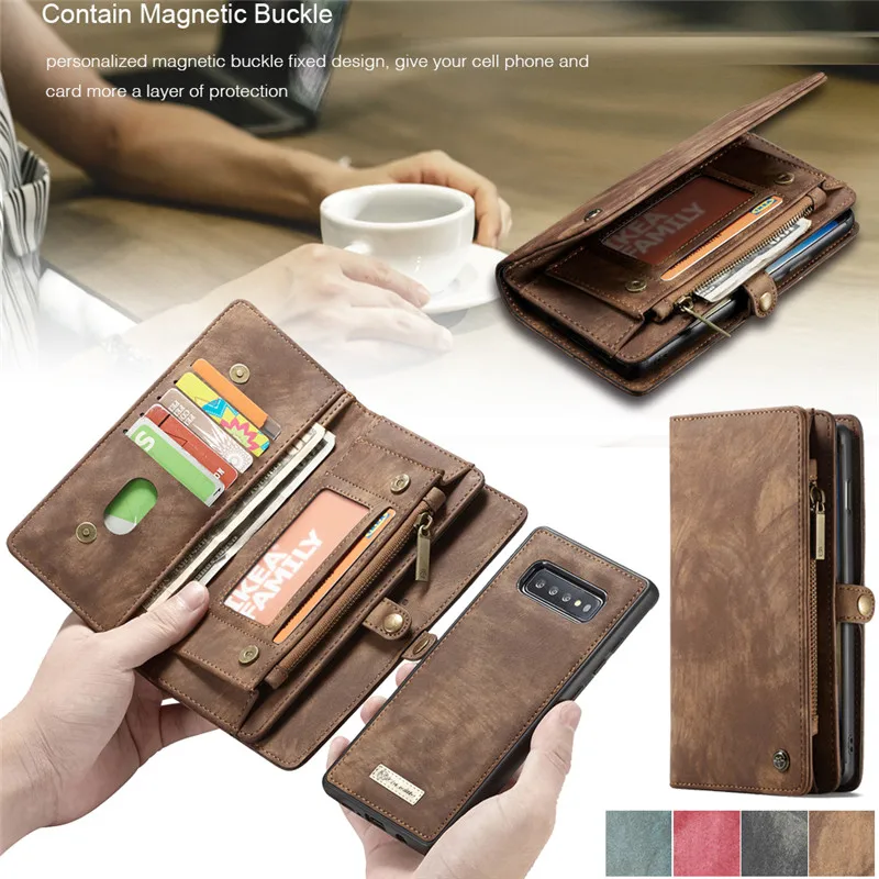 CaseMe бумажник чехол для Samsung S8 S9 S10 S20 Plus S7 Магнитный кожаный Galaxy Note 20 Ultra 10 9 8 A21S A51 A71