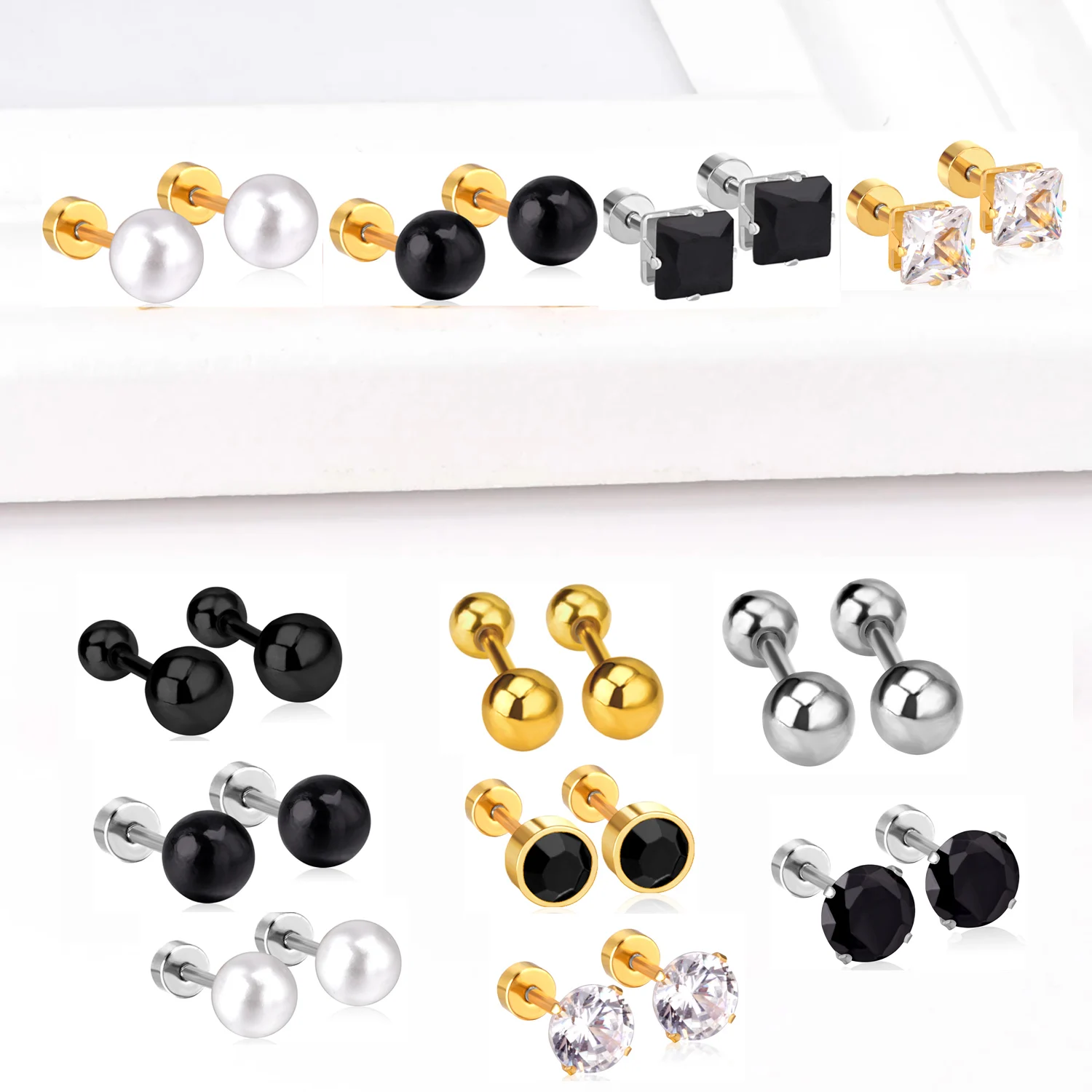 

серьги 2021 earrings for women Stainless Steel Gold Silver Color jewelry accessories Gift