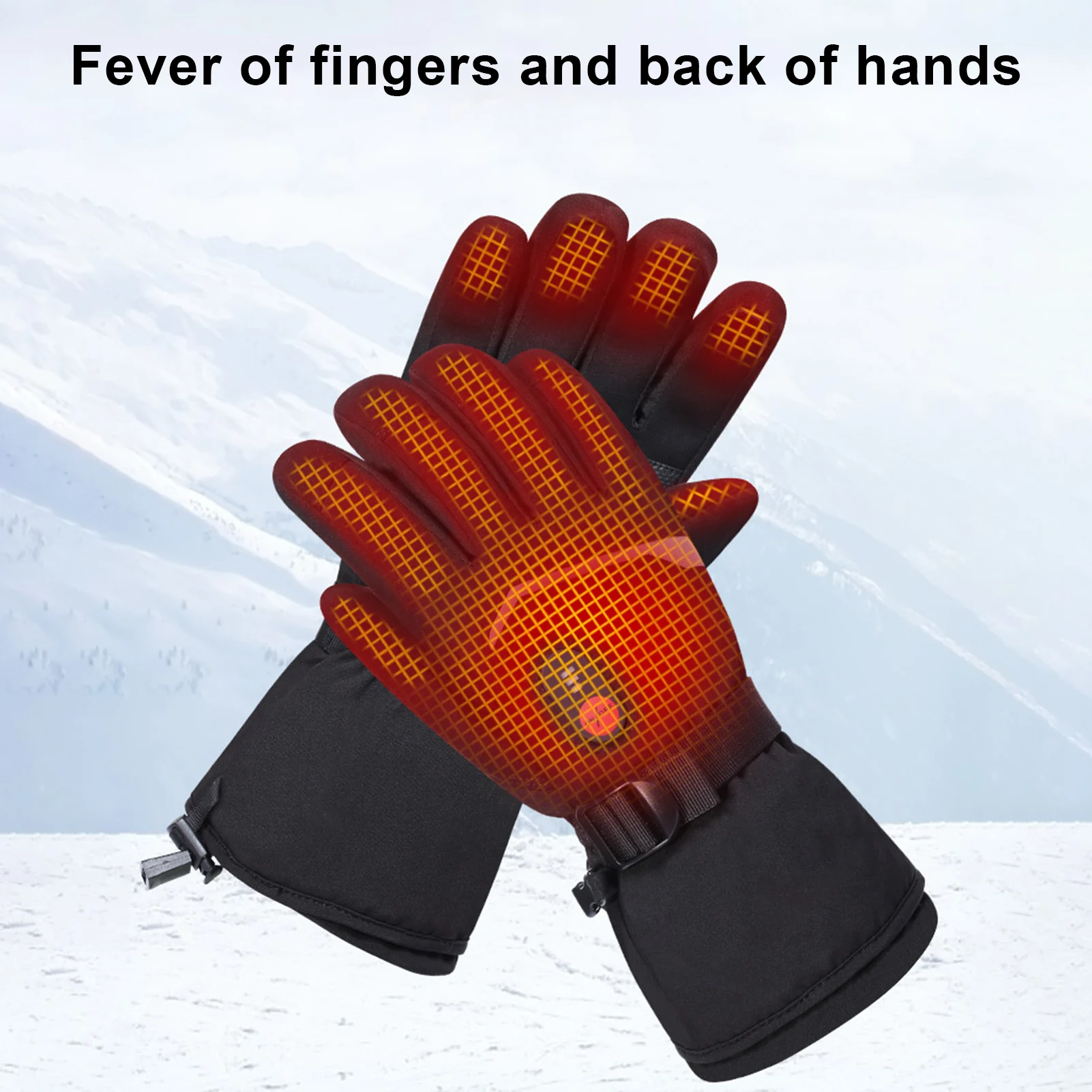

Winter Ski Gloves 7.4V Lithium Battery Charging Heating Hand Touch Screen Outdoor Riding Ski Warm Gloves Heating Gloves