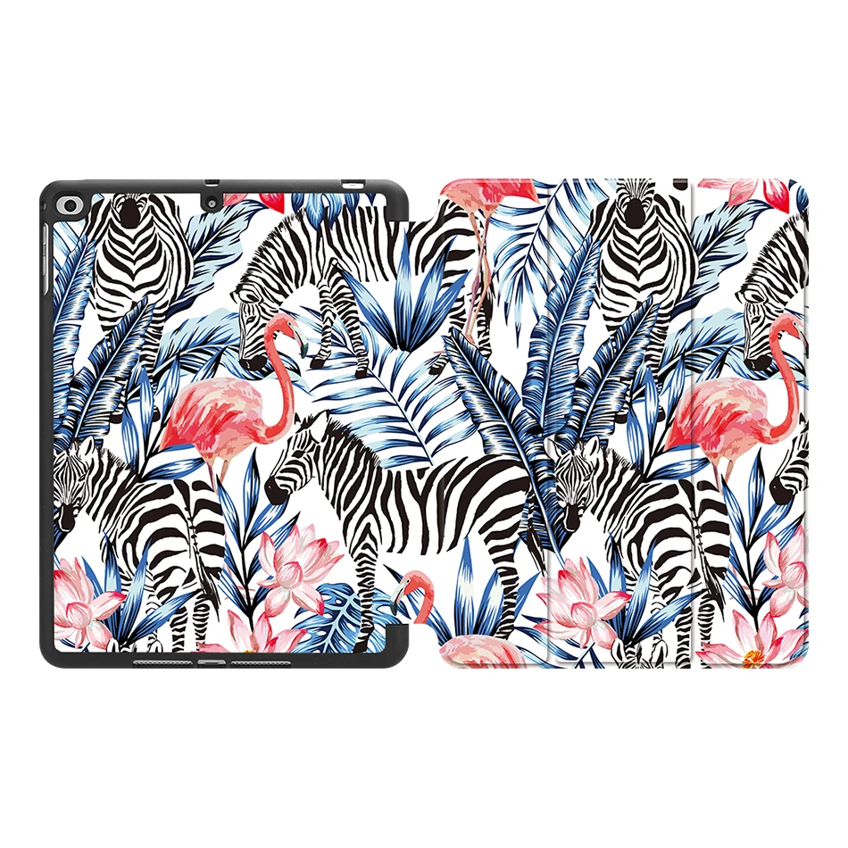 MTT для iPad 9,7 дюймов ТПУ Фламинго из искусственной кожи смарт-чехол для iPad 5/6 Air 1 2 funda Авто Режим сна/пробуждения чехол для планшета - Цвет: IPBC10