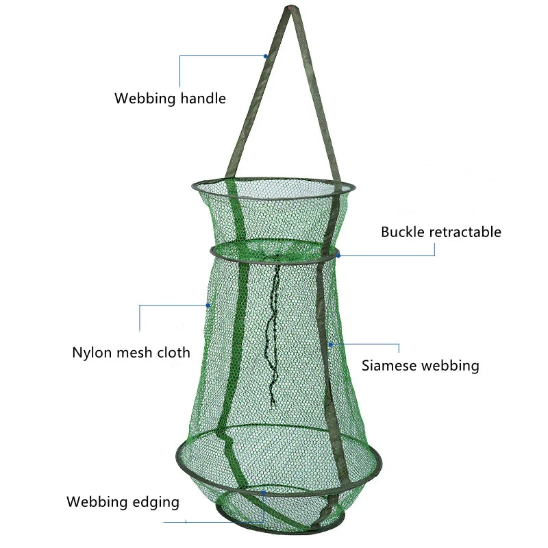 Складная Нейлоновая рыболовная сеть 1 шт. искусственная рыба креветки гольян