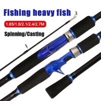 2019 new 1 65m 2 7m carbon fiber 2 sections spinningcasting m superhard fishing rod ultralight weight fishing pole travel rod