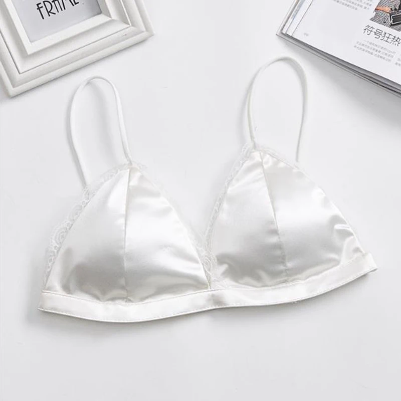 

Lace Elastic Strap Wireless Comfort Bra Cozy Seamless Push Up Bras For Women Tops Sexy Lingerie