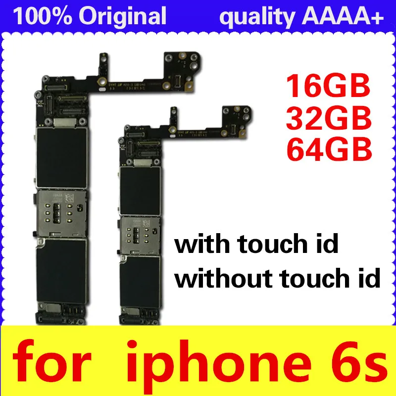 Полная разблокированная материнская плата для iphone 6 S с/без сенсорного ID