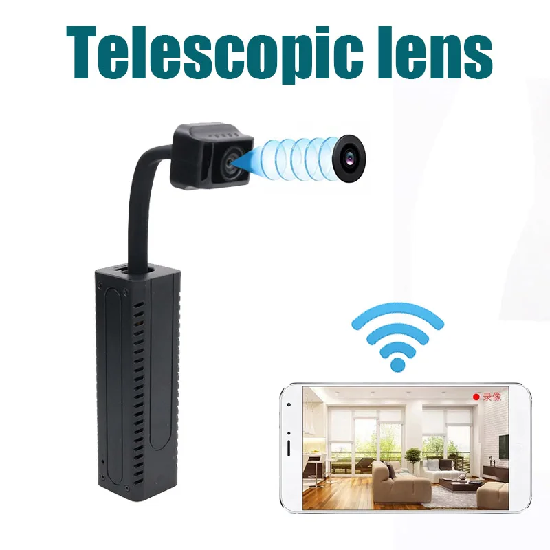 

Extension lens HD 1080P Smart Mini Camera Wifi Wireless Surveillance IP Camera Motion Detection Loop Recording Micro Camcorder