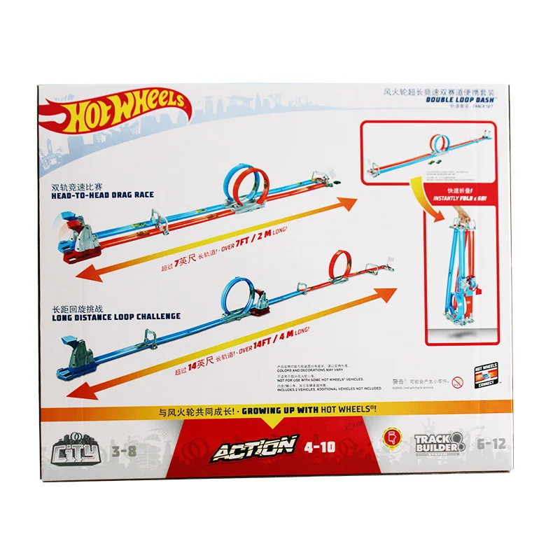 Оригинальный популярный супер длинный гоночный двойной трек портативный