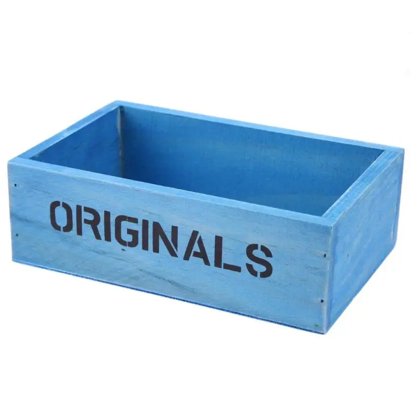 Винтажный деревянный ящик садовый Настольный цветочный горшок безделушка