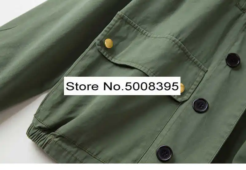 

2021 New Woman KID Butterfly Embroidey Military Jackets Long sleeves with pockets