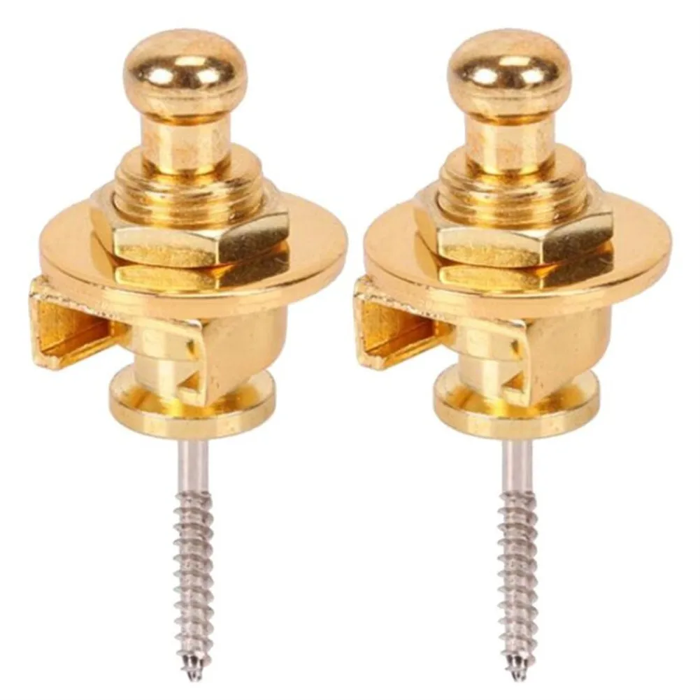 

2pcs/set Electric Acoustic Guitar Replacement Strap Locks Straplocks Button Bass Can Be Installed Directly Durable Button