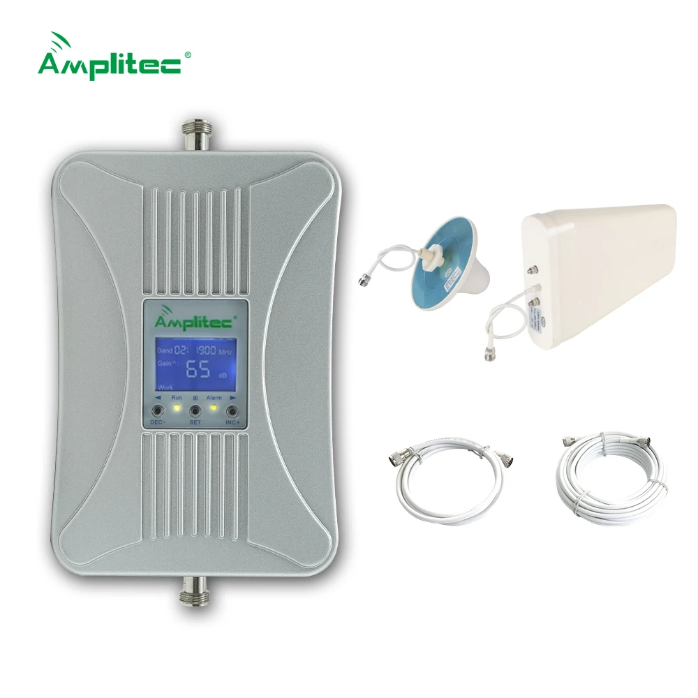 Amplitec Band B2 B5 850/1900MHz Ретранслятор 2G 3G 4G усилитель сигнала для дома двухдиапазонный