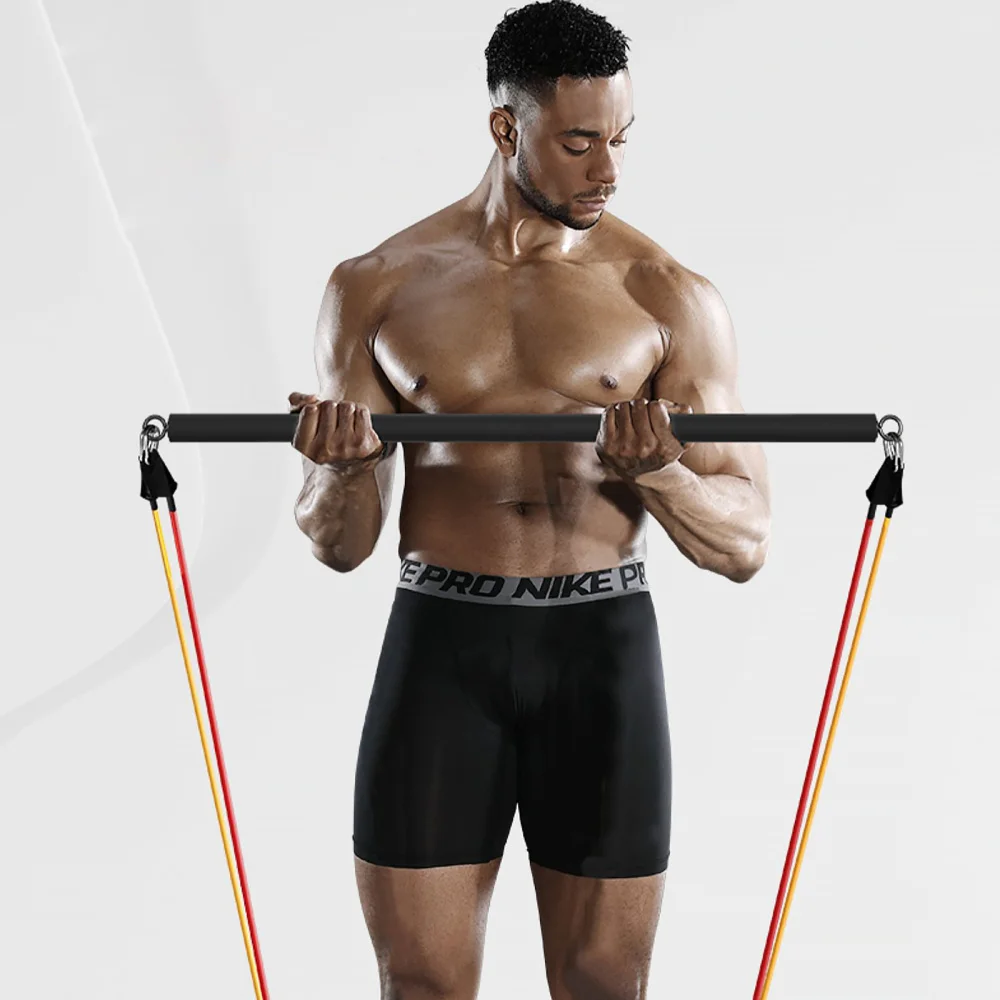 

1pc Practical Yoga Pilates Bar Simple Fitness Equipment Pulling Fitness Bar